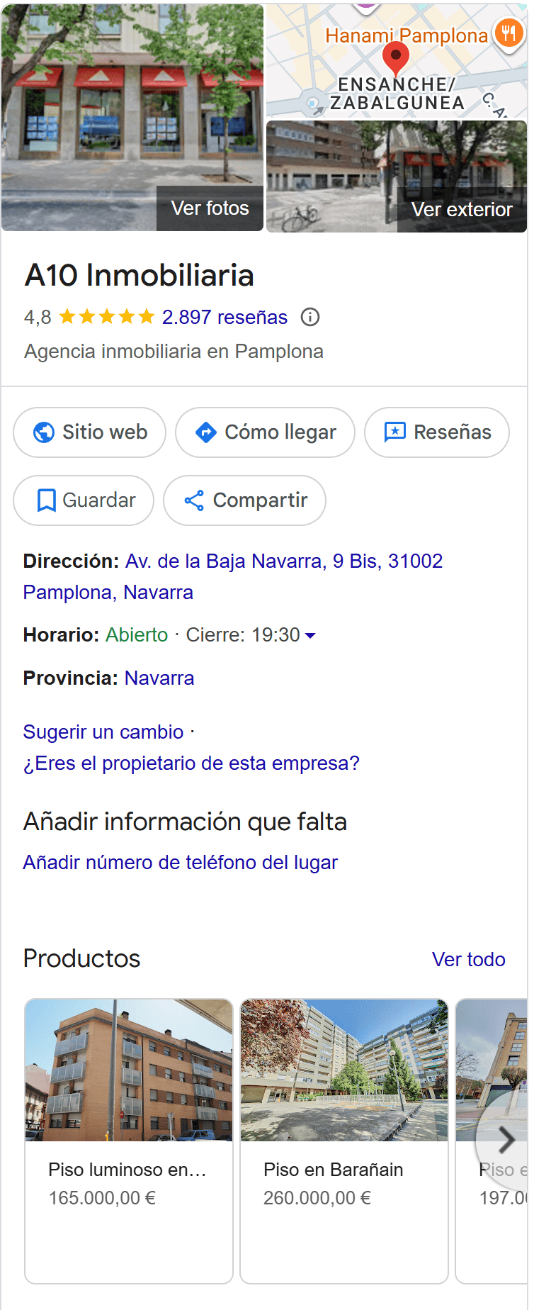 Reseñas Google