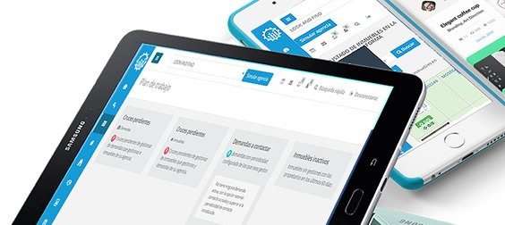 Aplicaciones móviles de servicio al cliente integradas con el CRM de gestión inmobiliaria IA Gestión